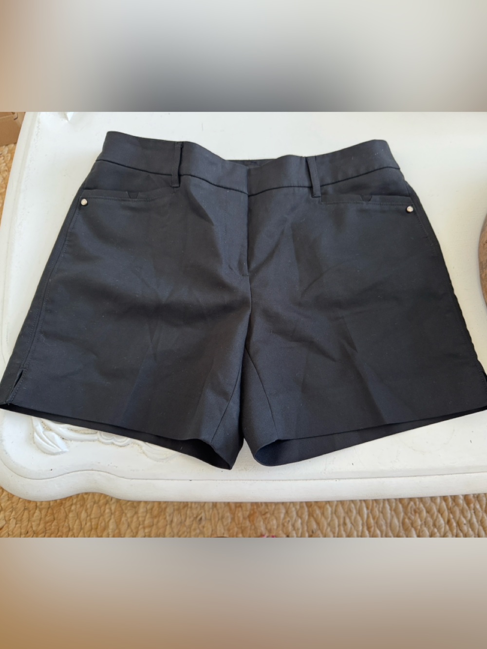 White House Black Market Black Tailored Bermuda Shorts